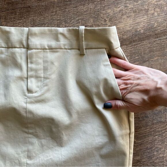 Eddie Bauer Skirt Khaki Tan 2 Preppy Minimalist Classic - Picture 4 of 14